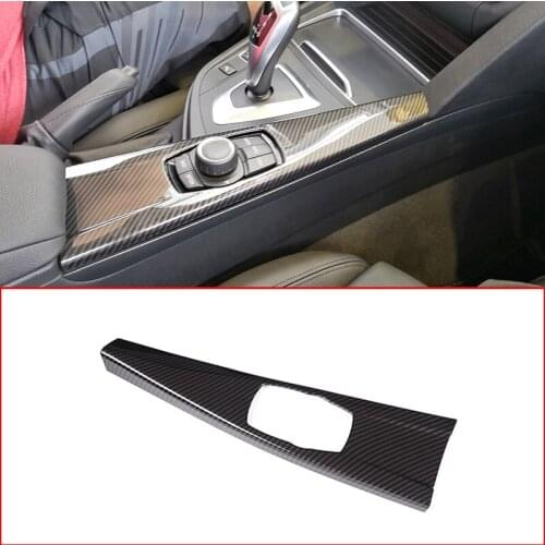 ABS Carbon Fiber Car Multimedia Panel Decorative Frame for BMW 3 Series 320li Gt 3Gt F34 Center Console Decoration 2014-2017