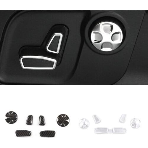 Car Styling Seats Waist Adjustment Button Switch Cover Trim 3D Stickers For Maserati Ghibli Levante Quattroporte 2013-2017