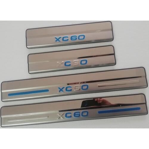 For VOLVO XC60 2008-2017 high quality Stainless Steel Boutique Side Scuff Plate/Door Sill Door Sill Car styling