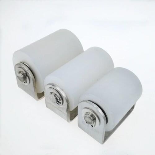 1unit automatic sliding gate door wheel nylon roller stopper 201 stainless steel bracket (1piece per order)