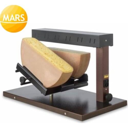 Commercial Half Wheel Raclette Cheese Melter Machine Roasting Heating Butter Melter Cheese Shredded Hot Melt Machine Heater 220V