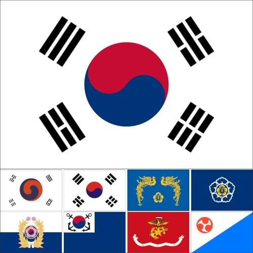 Presidential Standard Republic Korea Flag 3X5ft Jejudo 90X150cm 60x90cm 21x14cm Naval Jack Banner
