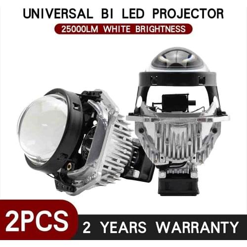 Metal Reflect 2021 LHD Bi LED Lens 3" Projector Retrofit Car Headlight for bmw e46 f10 e39 e46 e39 e60, tiguan, jeep wrangler jk