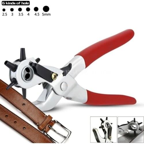 Multifunction Punching Plier Leather Belt Strap Watch Hole Puncher Machine Tool jewellery tool set Christmas Gifts