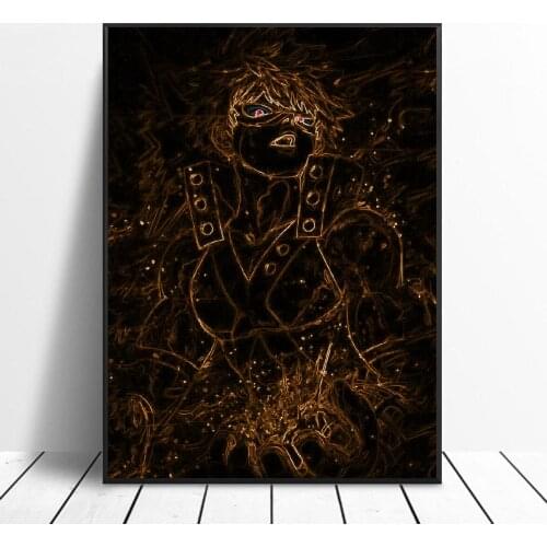 Neon Bakugou Canvas Painting Wall Art Pictures prints home decor Wall poster decoration for living room