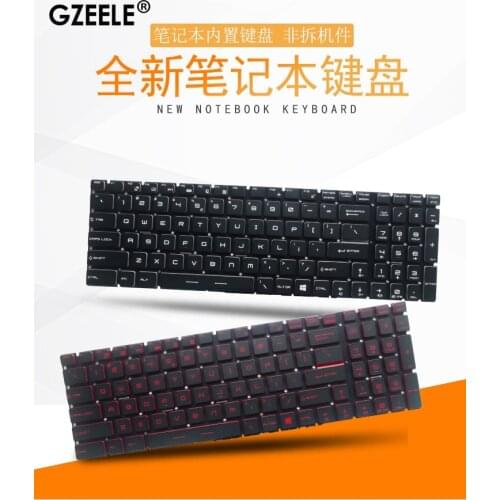New English Crystal RGB backlit colorful Keyboard for MSI GT62 GT72 GE62 GE72 GS60 GS70 GL62 GL72 GP62 GT72S GP72 GL63 GL73 US