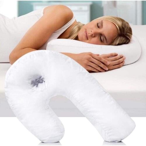 Solid Color U - Shaped Headrest Side Pillow Correct Spine Side Travel Soft Travel Anti - Snoring Pillow Car Bedding Decorative