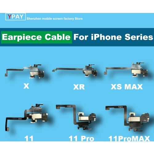 Original flex earpiece for iphone x xs max 11pro max, proximity, light sensor, sound, headset, speaker, flexible cable assembly