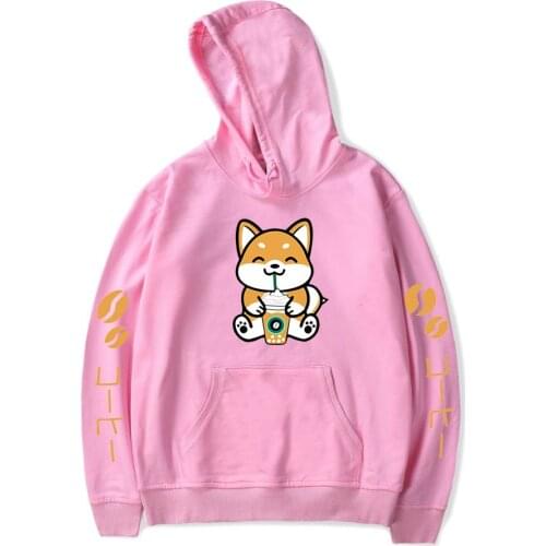 Popular Hooded pet animal Corgi Hoodies Men Women Sweatshirts Harajuku Outwear Autumn boys girls Casual shiba inu pink pullovers