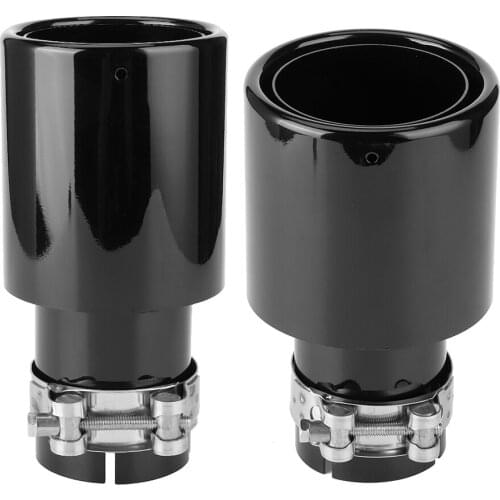 Universal Tail Throat Exhaust System Muffler Pipe Auto Accessories Stainless Steel Double-Layer Curled Exhaust Pipe