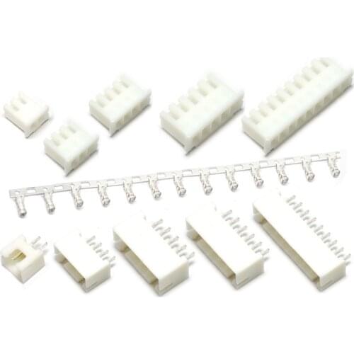 10set XH2.54MM connector connector plug + straight pin socket + terminal block 2p 3P 4P 5P 6P 7P 8P 9P 10P 11P / 20P curved pin