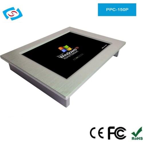 15" Fanless Panel PC with Intel Atom D2550 Processor 4 x Com