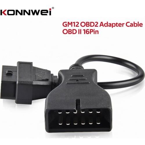 2020 Newest OBDII OBD 2 Connector Adapter for GM 12 Pin GM12 to 16 Pin Auto Diagnostic Cable For GM Vehicles autoscanner adapter