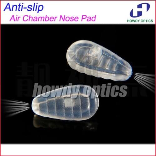 500pieces= 250pairs Free Shipping 14mm Anti-slip High Quality Glasses Eyeglasses Silicone Air Chamber nose pads Super Light Soft