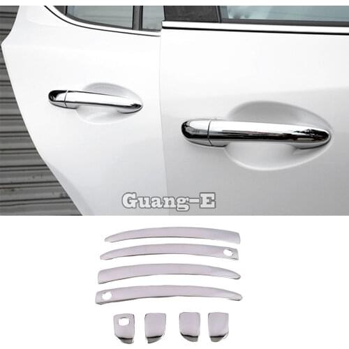 For Mazda CX-3 CX3 2017 2018 2019 2020 Car Body Cover Protect Detector Stick Frame Lamp Trim ABS Chrome Car Door Handle 8pcs