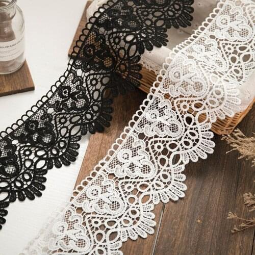 High Quality Clothing Accessories 12cm Wide Skirt Hem Diy Accessories Decorative Lace Lace Milk Silk Embroidery Bar Code