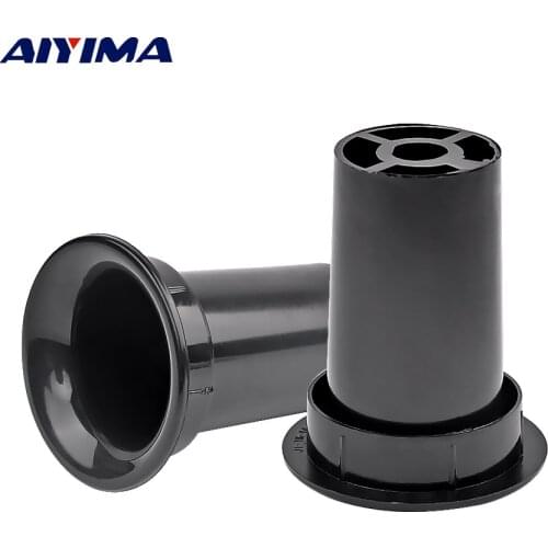 AIYIMA 2Pcs Audio Speakers ABS Guide Tube Sound Box Speaker Repair Parts Accessories DIY For Home Theater Sound System