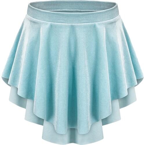 Velvet Ballet Skirt Women Ballerina Clothes Classical Dance Costume Lyrical Dancewear Ice Skating Skirt Dancer Outfit JL2527