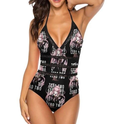 Darling In The Franxx Swimsuit Lace Hot Sale One Piece Swimwear Big Chest Elegant Surf Bathing Suit