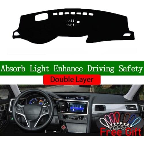 Double Layer Car Stickers For Honda spirior 2015 2016 2017 Dashboard Cover Car Accessories Interior Anti-UV Car Decals