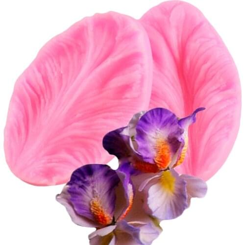 3D Orchid Petals Silicone Mold Flower Fondant Cake Decorating Tools Chocolate Gumpaste Moulds Candy Clay Resin Molds