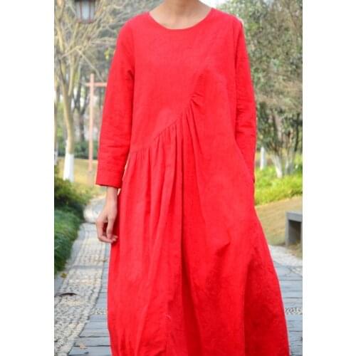 S827 Cotton Jacquard Weave Double-deck Easy Comfortable Will Code Dress Robe One Do Used Literature Wind Suit-dress h190417