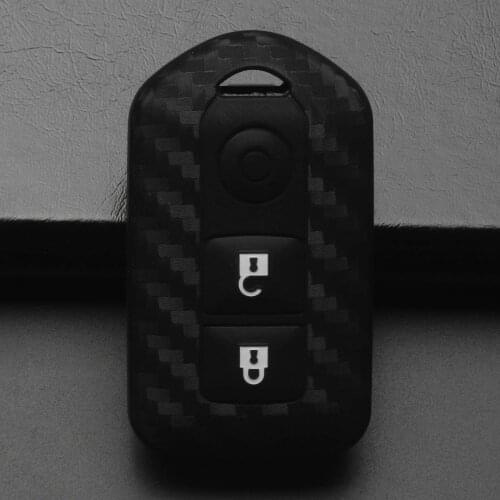 Bilchave 5pcs Carbon Fiber Silicone Remote Car Key Case Cover For Toyota Highlander Camry Yaris VIOS RAV4 Car-Styling Holder