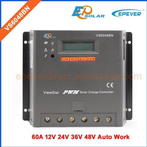 VS6048BN EPEVER Solar charger controller battery 12V/24V/36V/48V automatic work regulator 60A off grid tie solar system