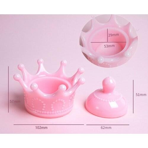 DIY Cute Crown Jewelry Storage Box Epoxy Resin Casting Silicone Mold Craft Tools