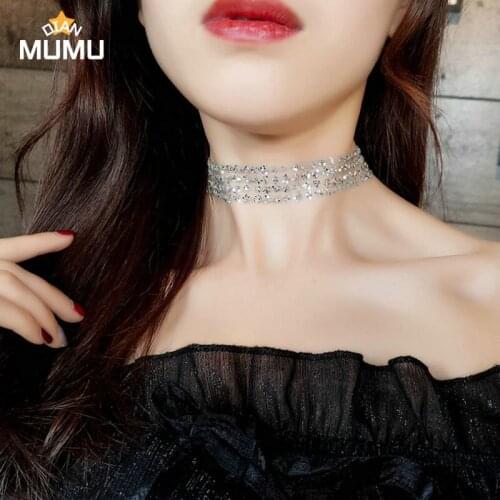 New Arrival 2020 Fashion Exquisite Invisible Necklace Chocker Necklace Clavicle Chain Female Short Neck Womens Fashion Jewelry