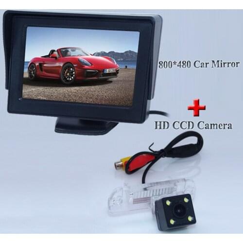 New Arrival Style 4.3" TFT LCD Rearview Car Monitors for Backup Camera adapt forBenz R Class R350 R500 ML350 W203 W211 W209
