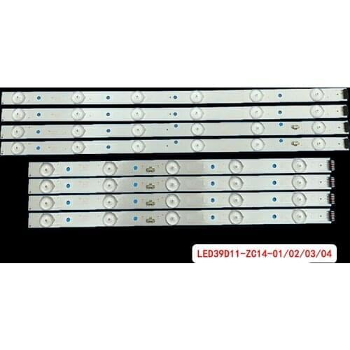 New 8PCS LED strip LED39D11-ZC14-01 LED39D11-ZC14-02 LED39D11-03/04 30339011206/07 For 39DU3000 LE39PUV3 LE39PW3 LE39M600F
