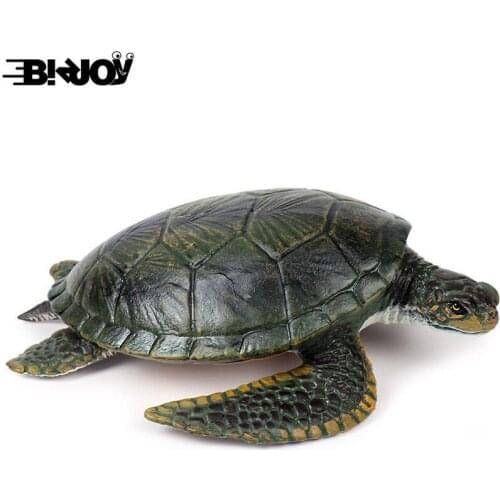 Hand-made simulation Tortoise Model Big Marine Turtle Toys Wild Animal Educational Toy Figure for Chid Kids Xmax Gift Decor