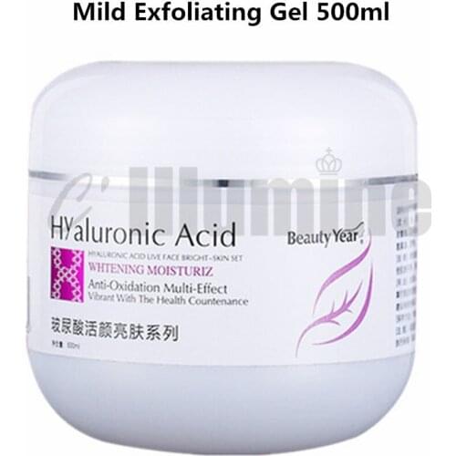 Hyaluronic Acid Anti-Oxidation Face Scrubs Exfoliating Gel Gently Thoroughly Clean Dirt In Pore Skin Healthy Tender 500ml