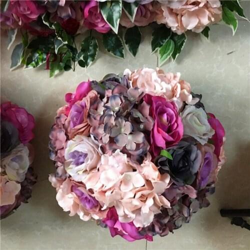 SPR 10pcs/lot Artifical flower ball for table wedding flower ball centerpiecce decoration