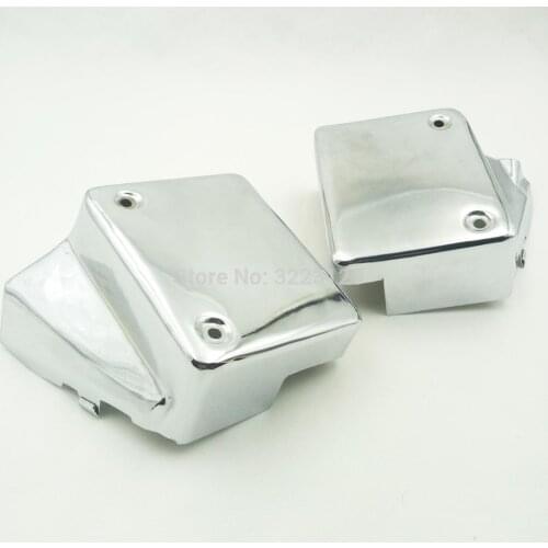 High quality Battery Metal Side Cover Side Faring for Honda Shadow Spirit VT750DC VT750 DC 00-09 Black Widow 00-07 2000-2007