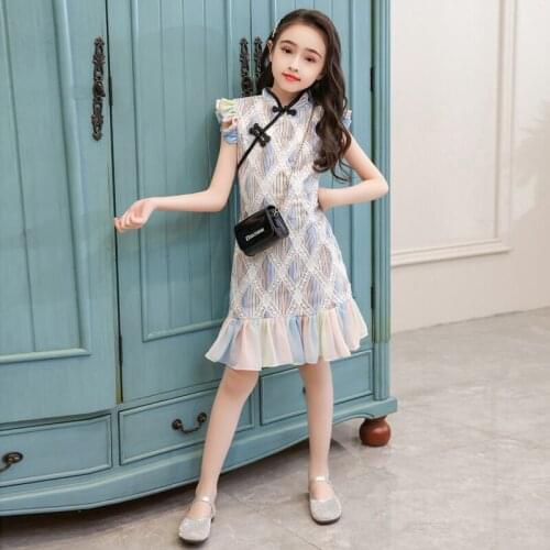 Web celebrity princess skirt and cheongsam for children 2020 new style
