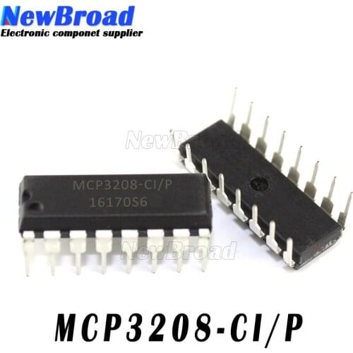 1pcs MCP3208-CI/P DIP16 MCP3208 DIP-16 MCP3208-I/P DIP