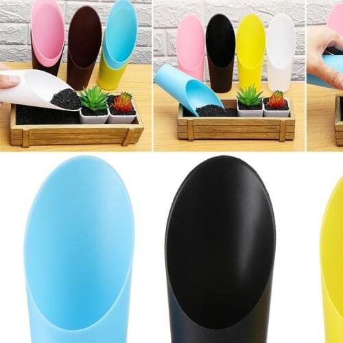 Practical horticultura1PC 16*6.5CM Bonsai Soil Shovel Plastic Cup Spade Garden Tools Plastic Gardening Cultivation Bucket Potted