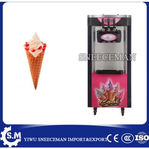 18-20L/H Shower Auto Clean System 3 Flavors Ice Cream machine Maker commercial soft ice cream making vending machine