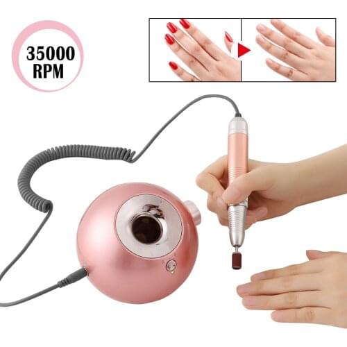 35000RPM Portable Rechargeable Electric Nail Drill Machine File Pedicure Equipment Manicure Kit Nail Gel Art Tools Drill Pen