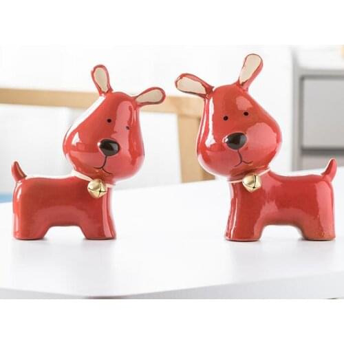 Abstract geometric dog sculpture ornaments modern home decorations Animal statues home decor statue esculturas estatuas gift