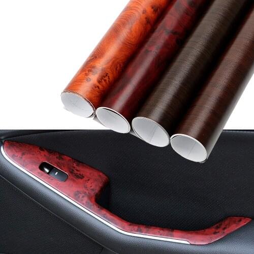 30cm*100cm 3D Car Stickers Waterproof Auto Protection Sticker Glossy Wood Grain Textured PVC Car Wrap Film Universal Car-styling