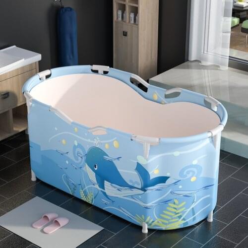 Large Bathtub Adult Bath Tub Barrel Sweat Steaming Plastic Thicken Portable Bathtub Home Sauna Insulation Folding Bath Bucket