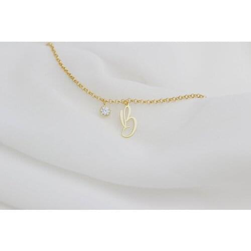 2021 New Trendy Men English Alphabet Pendant Bracelet Classic Stainless Steel Link Chain Bracelet For Women Jewelry Gift Gem