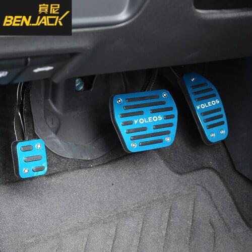 For Renault Koleos 2017-2018 car accelerator Oil footrest Pedal Plate Clutch Throttle Brake Treadle Interior Accessories