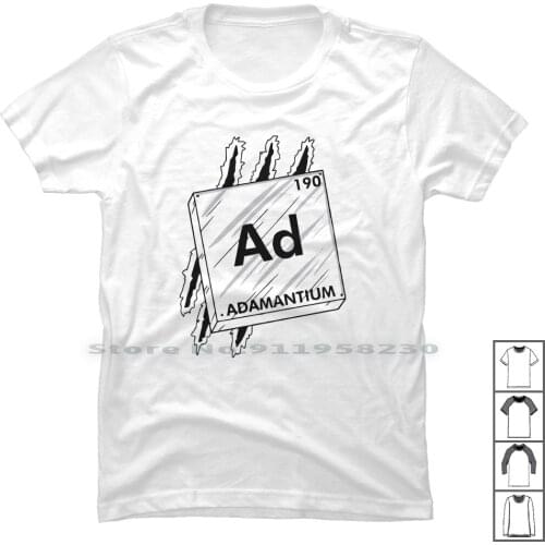 Adamantium T Shirt 100% Cotton Cartoon Gamers Movie Gamer Game Anti Adam Ant Ada Ny Me