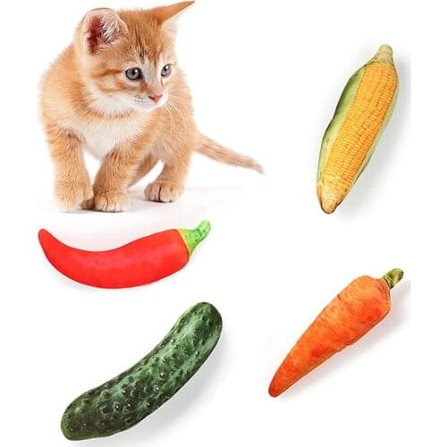 Pet Dog Toy Plush Canvas Bite Toys Catnip Dog Cite Vocal Creative Simulation Vegetable Toy Chew Squeaky Toy Pet Traning Supplies