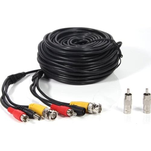 100ft CCTV RCA Surveillance Security Camera Wire Cable Audio Video BNC DVR Cord