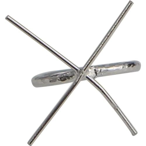 Beadsnice Sterling Silver Handmade 4 Prong Claw Ring Blank Setting for Jewelry Making